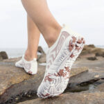 کفش آبی plankzone مدل atlas سفید قهوه ای - تصویر 2