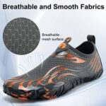 کفش آبی plankzone مدل Leymar رنگ نارنجی مشکی - تصویر 3