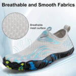 کفش آبی plankzone مدل Leymar رنگ آبی طوسی - تصویر 5