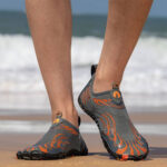 کفش آبی plankzone مدل Leymar رنگ نارنجی مشکی - تصویر 9