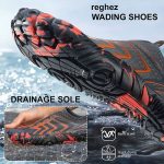 کفش آبی plankzone مدل reghez رنگ مشکی نارنجی - Image 2