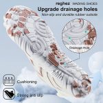 کفش آبی plankzone مدل reghez رنگ سفید قهوه ای - Image 4