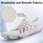 کفش آبی plankzone مدل reghez رنگ سفید قهوه ای - Image 5