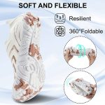 کفش آبی plankzone مدل reghez رنگ سفید قهوه ای - Image 6