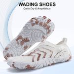 کفش آبی plankzone مدل reghez رنگ سفید قهوه ای