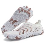 کفش آبی plankzone مدل reghez رنگ سفید قهوه ای - Image 11