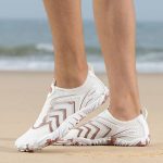 کفش آبی plankzone مدل reghez رنگ سفید قهوه ای - Image 18