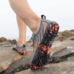 کفش آبی plankzone مدل Deep ocean رنگ طوسی نارنجی - تصویر 2