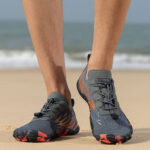 کفش آبی plankzone مدل Deep ocean رنگ طوسی نارنجی - تصویر 5