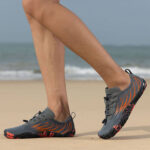 کفش آبی plankzone مدل Deep ocean رنگ طوسی نارنجی - تصویر 7