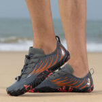 کفش آبی plankzone مدل Deep ocean رنگ طوسی نارنجی - تصویر 8