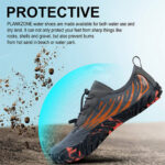 کفش آبی plankzone مدل Deep ocean رنگ طوسی نارنجی - تصویر 12