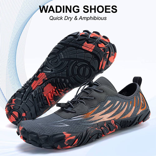 Blue-shoes-planlzone-Deep-ocean-model-19-4 کفش آبی plankzone مدل Deep ocean رنگ طوسی نارنجی - تصویر 1