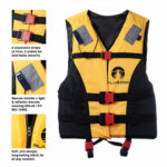 جلیقه نجات NeoSafe برند Plankzone رنگ نارنجی مشکی - تصویر 7